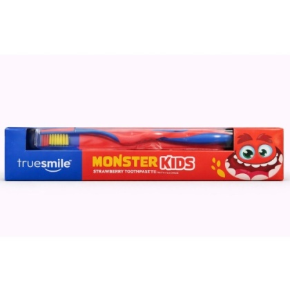 TrueSmile Monster Kids Szczoteczka + Pasta Truskawkowa 75ml