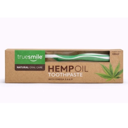 Truesmile Pasta do zębów Truesmile Hemp Oil 100 ml - naturalna, z olejem konopnym